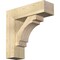 Ekena Millwork Merced Block Rough Sawn Bracket w/ Offset Brace, Douglas Fir, 8"W x 26"D x 26"H BKT0806X26X26MRC05RDF - alternate 1